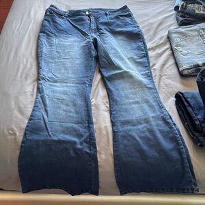 Women's Blue Flared Jeans